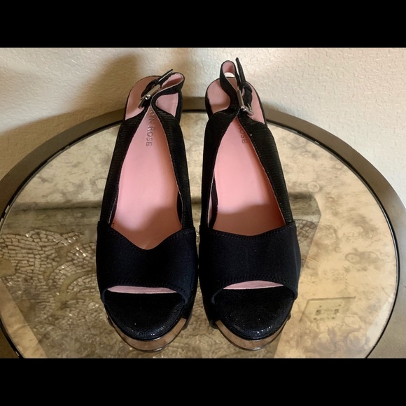 Taryn Rose black sling back sandals sz 9.5 - Picture 2 of 5